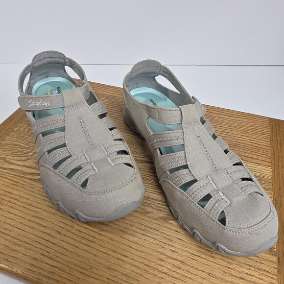 Skechers Shoes Womens Size 10 Relaxed Fit Fisherman Memory Foam Comfort Sandals - Picture 1 of 8